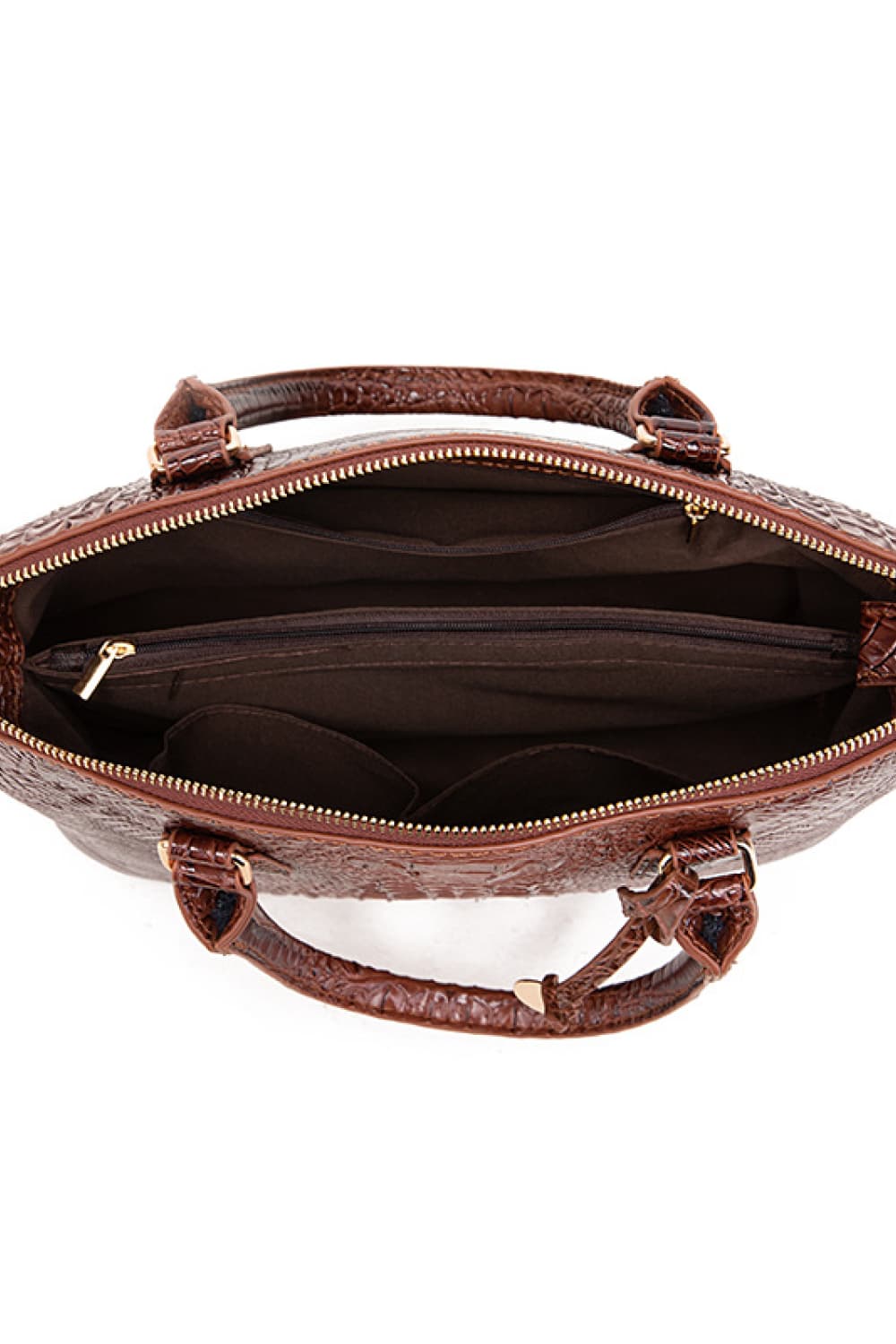 Gradient Faux Leather Handbag - Image 15