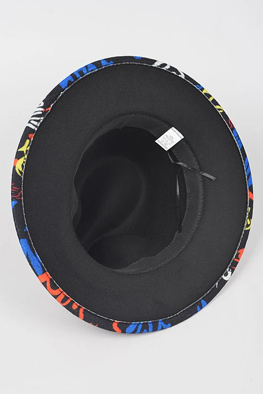 Graffiti Felt Blend Fedora - Image 4