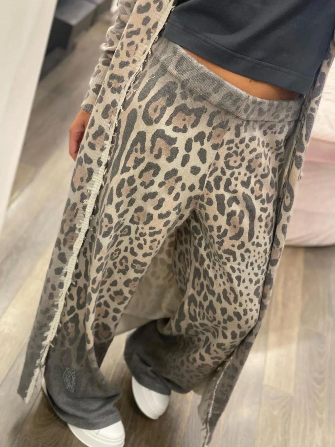 Leopard Cardigan and Pants Set - Image 4
