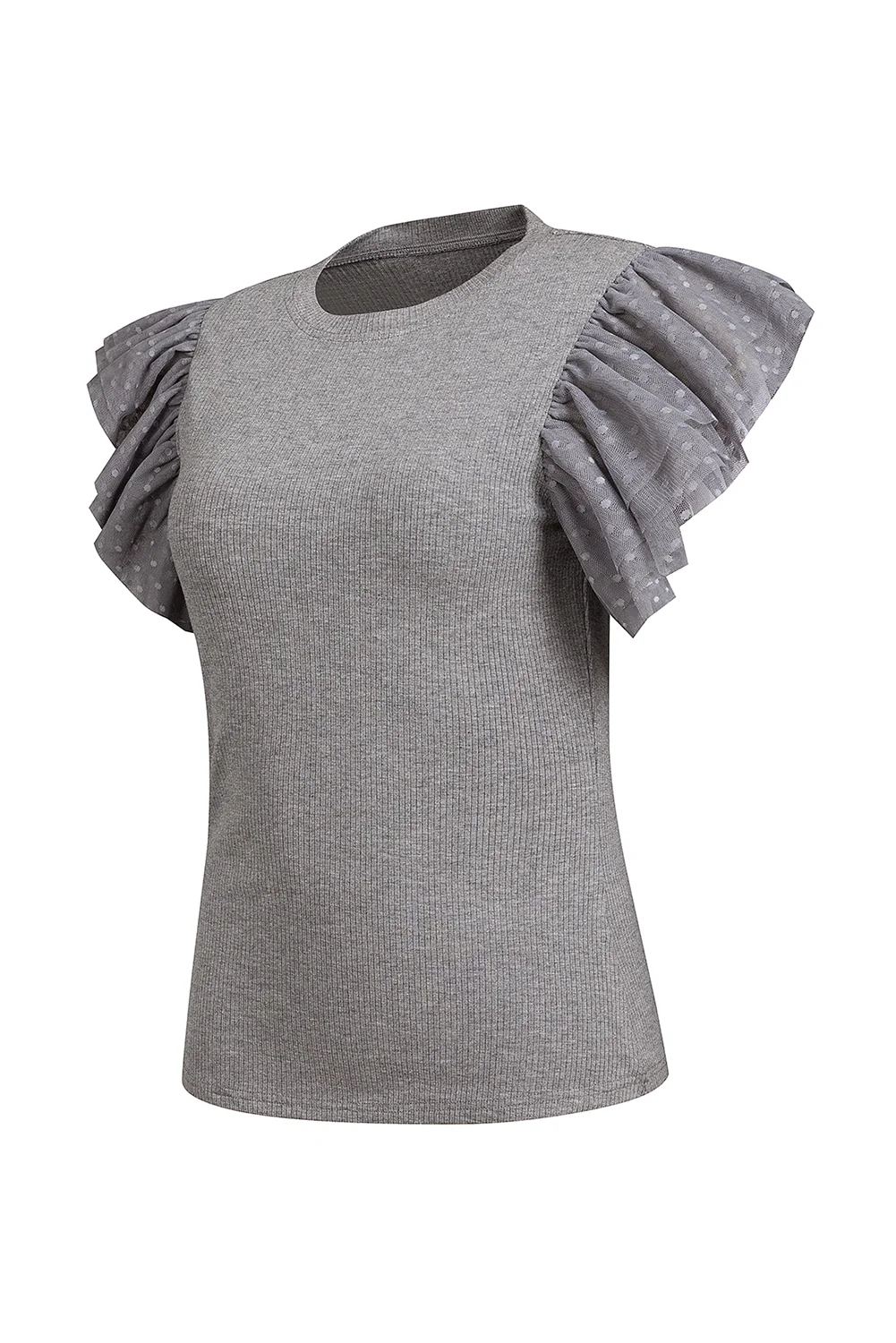 Tulle Sleeve Top - Image 6